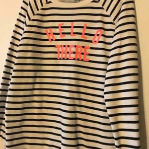 Black & White striped sweatshirt